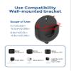 3 Pack Blink Outdoor Camera Mount  No Drill, No Screws, Strong Adhesive Wall Bracket for Blink Outdoor 4, Blink Indoor, Blink Mini, Blink Mini 2 Cameras  Easy, Secure Installation, Black view 2