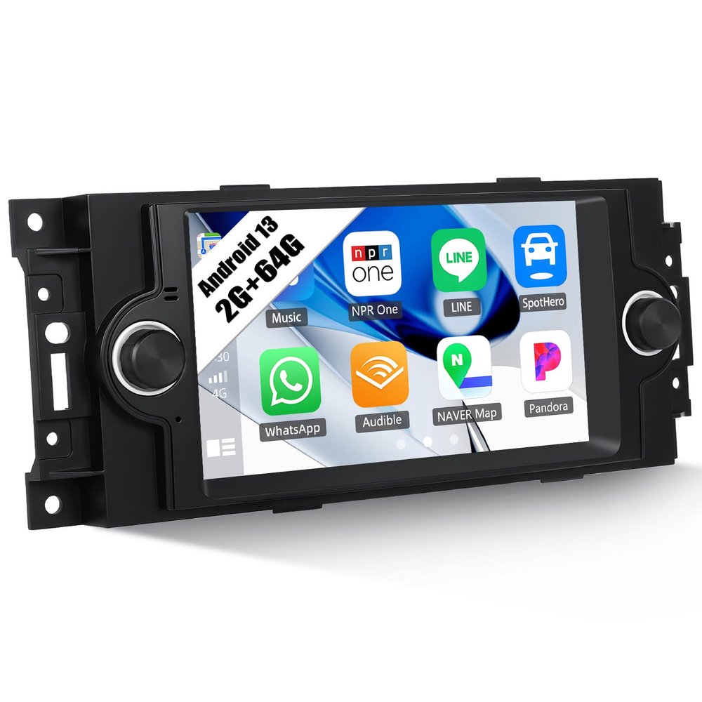Car Stereo for Dodge Ram 1500/2500/3500 2006-2008,Dodge Durango 2005-2008 Chrysler 300 Touring 300C 300M 2005-2007,Jeep Grand Cherokee 2005-2009 Android Car Radio with Carplay Android Auto