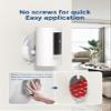 No Drill Ring Camera Adhesive Wall Mount, Strong Adhesive Camera Mount Stand Compatible with Ring Indoor Cam(1st Gen and 2nd Gen) Blink Camera Mount, No Drilling, No Screws, 2 Pack Mount Bracket view 3