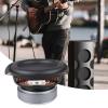 JINPIAOPIAO 4Inch 30W Heavy Bass Speakers 25Core Voice Coil 4Ohm Impedance Neodymium Magnets Systems Subwoofer ABS Metal Housing view 2