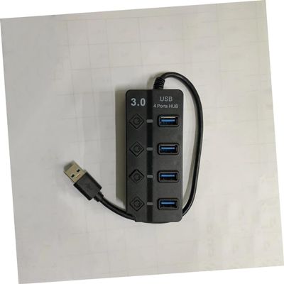 DECHOUS Port USB Hub with Individual Off Switches Superspeed Data Transfer Built Overcurrent Protection and Portable USB Splitter for Laptop PC Tablet Smartphone Black