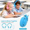 AILIHEN Kids Headphones for School, Classroom Headphones Bulk 10-Pack for K-12th Grade Students, 85dB Volume Limit, Shareable, Foldable, 3.5mm Jack for Library, Online Learning (Multicolor) view 4