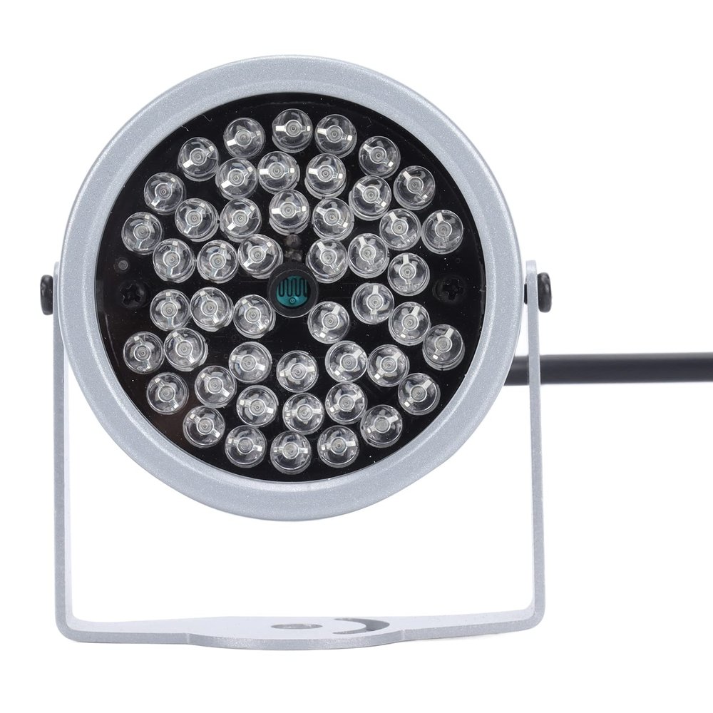 Keenso Night Vision Infrared Light, High Sensitivity Surveillance Fill Light for Road Surveillance, 48 LEDs, IR Infrared, Suitable for Various Cameras, ABS + Aluminum Alloy