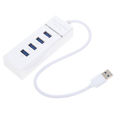 FRCOLOR Ports USB Hub Adapter High-Speed Data Transfer with Overload Protection and LED Indicator Expansion Splitter Compatible with Windows Vista XP and USB Devices