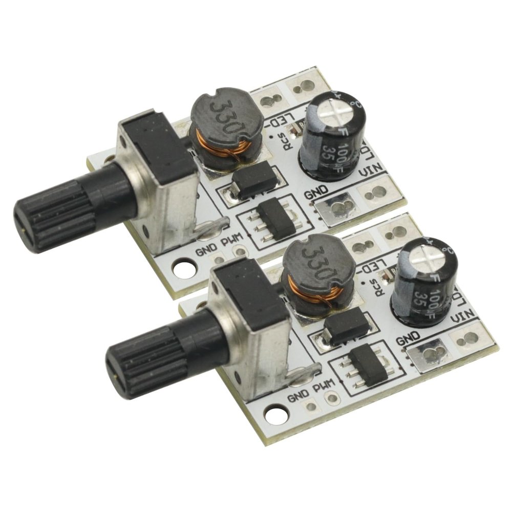 2PCS DC6-24V 20W Adjustable Brightness LED Driver PWM Controller DC-DC Step-Down Constant Current Converter