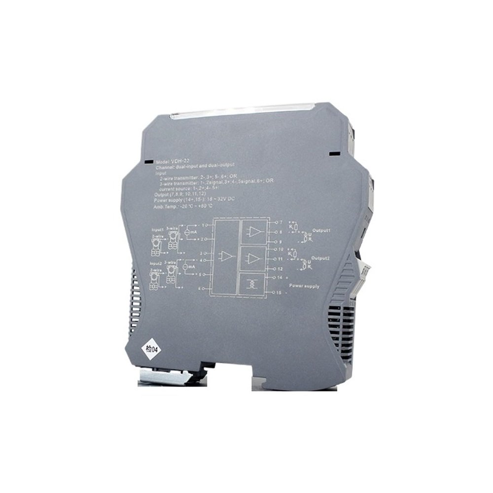 ONTYLTFP One in one Out DC24V Signal Isolator 4-20mA Module Isolation Barrier Voltage Current Transmitter 10V5V(4-20MA to 0-10V)