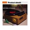 EHVYBDX Classic Style Phonograph Gramophone,Record Player Support Vinyl/U Disk/Bl/Input/Output,Phonograph Record Player 3 Speed for Entertainment and Home Decoration view 3