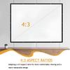 60'' 4:3 HD Projection Screen Foldable Anti-Crease Portable Projector Movie Screen for Home Theater Presentation Education Public Display(133 Inch 4:3) view 3