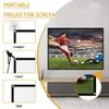 60'' 4:3 HD Projection Screen Foldable Anti-Crease Portable Projector Movie Screen for Home Theater Presentation Education Public Display(133 Inch 4:3) view 4