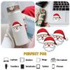 12 Pcs Santa Faces Stickers Set, Christmas Decals Santa Expressions with Glasses, Smile, Wink, Tongue Out, Cute Holiday Stickers for Laptop, Bottle, Notebook, Scrapbook, Wrapping, DIY Crafts 7 Inches view 3