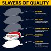 12 Pcs Santa Faces Stickers Set, Christmas Decals Santa Expressions with Glasses, Smile, Wink, Tongue Out, Cute Holiday Stickers for Laptop, Bottle, Notebook, Scrapbook, Wrapping, DIY Crafts 7 Inches view 4