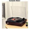 EHVYBDX Vinyl Turntable Record Player, Bl Wireless Built-in 3-Speed Belt Drive for Vinyl Records,Phonograph Record Player with 2 Stereo Speakers for Home view 2