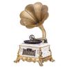 EHVYBDX Record Player Retro Turntable,Gramophone with Wireless Speakers, for Office/Home Decor, Gold Recorder view 1