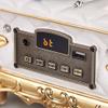 EHVYBDX Record Player Retro Turntable,Gramophone with Wireless Speakers, for Office/Home Decor, Gold Recorder view 2