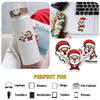 12 Pcs Funny Santa Stickers, Cartoon Christmas Decals Featuring Santa with Gifts, Sleigh, Lights, Reindeer, Cute Holiday Stickers for Laptop, Bottle, Notebook, Scrapbook, Wrapping, DIY Crafts 5 Inches view 3