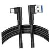 GALPADA Braided Right Angle Micro USB Cable Charger Cord Fast Charging and Data Sync Nylon for Phones Black view 1