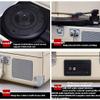 EHVYBDX Turntable, Record Player with Speakers, Three SpeedSupports RCA OutputBl, Headphone Jack,Portable Suitcase Style Vinyl Player view 3