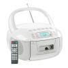 CD and Cassette Player Combo, Portable CD Player with Handle, Remote Control, LCD Display & AUX/Headphone Jack, AM/FM Stereo Radio and Tape Player/Recorder, for Home, Senior, Child view 1