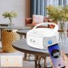 CD and Cassette Player Combo, Portable CD Player with Handle, Remote Control, LCD Display & AUX/Headphone Jack, AM/FM Stereo Radio and Tape Player/Recorder, for Home, Senior, Child view 4