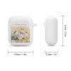 Bluetooth Earphone Case Soft Silicone White Strawberries Protective Cover with Keychain for 2nd and 1st Generation Charging Cases view 2
