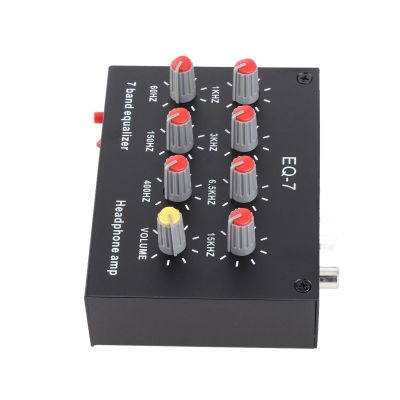 Pssopp 7 Band Digital Car Sound Equalizer, Aluminum Alloy Material, High Bass Adjustment, Precise Frequency Control, Ideal for Headphones and Speakers