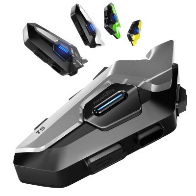 Fodsports T5 Motorcycle Helmet Bluetooth V5.4, 2-Way Helmet Intercom