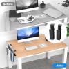 Buachois Side Laptop Mount, Adjustable Hanging Notebooks Holder, Clamp On Space Saving Desk Side Storage Organizer for Home Office Workspace view 3