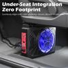 800W Car Subwoofer, 10 Slim Under Seat Subwoofer, Hideaway Subwoofer with Complete Mounting Wire Kit, Car Truck Audio Car Subwoofer with Built-in Amplifier, Powerful Bass & Blue LED Ambient Light view 3