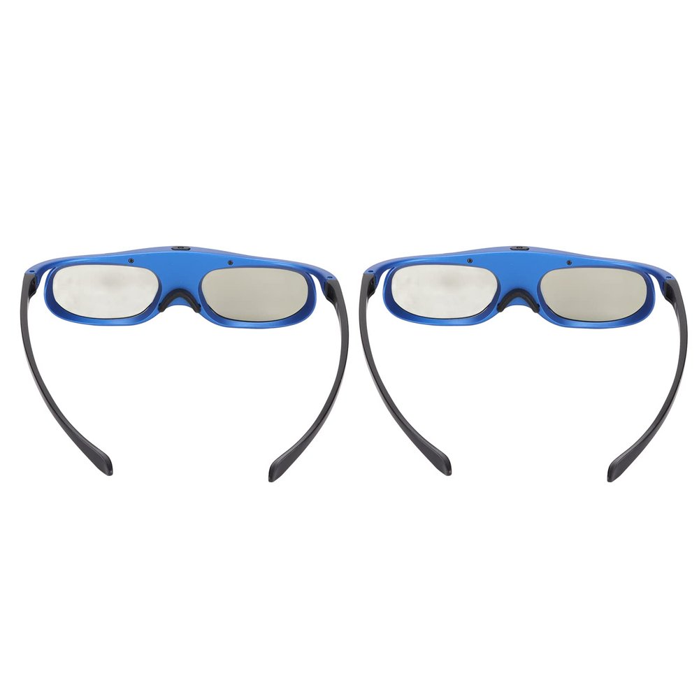 Pssopp DLP 3D Glasses, Lightweight Active Shutter Glasses, High Compatibility, USB Rechargeable, 144Hz Refresh Rate, for 3D Projectors and Home Theaters