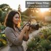 PODSJD 80mm Handheld Semi-Circular Optical Glass Camera Filter - Blur Effect Selective Focus, Easy Operation with Grips for Artistic Photos and Portraits view 4