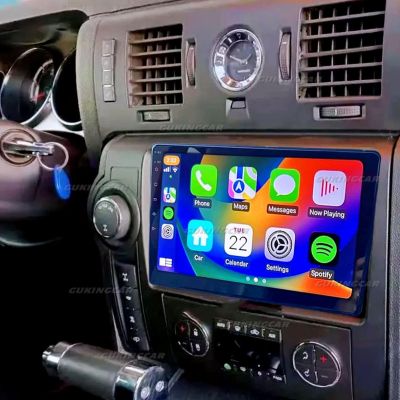 9 in Android 15.0 Stereo Radio Fit for Hummer H2 2008-2009 HD Touch Double Din Radio Stereo Car with Wireless with carplay/Android Auto | HD Backup Camera | WiFi | BT | FM
