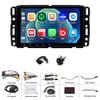 2G+64G Car Stereo for Pontiac Torrent 2007-2009 with Wireless CarPlay and Android Auto, 8" HD Touchscreen Android 14 Double Din Car Radio Receiver Support Bluetooth GPS WiFi FM RDS SWC Backup Camera view 2