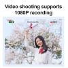 CCD 1080P Digital Camera, 96MP Sensor, 16X Digital Zoom, 2.4 Inch IPS Screen for Vlogging, Travel, and Student Photography, Compact Design(Silver) view 3