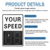 DNEPEI Traffic Speed Feedback Sign,Solar Powered Radar Detector, LED Your Speed Display with Red/Green Alert for School Zones & High-Traffic Areas White-20 * 27in view 2