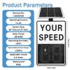 DNEPEI Traffic Speed Feedback Sign,Solar Powered Radar Detector, LED Your Speed Display with Red/Green Alert for School Zones & High-Traffic Areas White-20 * 27in view 3