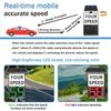DNEPEI Traffic Speed Feedback Sign,Solar Powered Radar Detector, LED Your Speed Display with Red/Green Alert for School Zones & High-Traffic Areas White-20 * 27in view 4