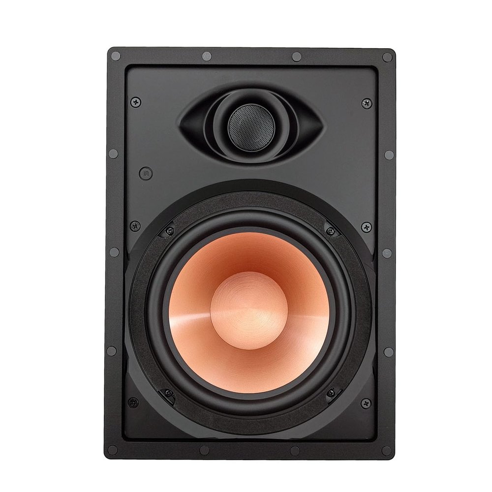 MFR 8" 2-Way in-Wall Speaker with 1" Tweeter, Home Theater & Whole House Audio, Indoor or Covered Outdoor Wall Mount Speakers (Each)