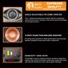 MFR 8" 2-Way in-Wall Speaker with 1" Tweeter, Home Theater & Whole House Audio, Indoor or Covered Outdoor Wall Mount Speakers (Each) view 4