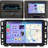 2G+64G Car Stereo for Chevy Silverado 1500HD 2500HD 3500HD 2007-2013 with Wireless CarPlay Android Auto, 8" Touchscreen Android 14 Car Radio Receiver w/Bluetooth GPS WiFi FM RDS SWC BT Backup Camera view 1