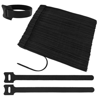 212Pcs 8in Cable Ties, Adjustable Cable Straps Wire Organizer Cord Wrap, Hook and Loop Cable Management