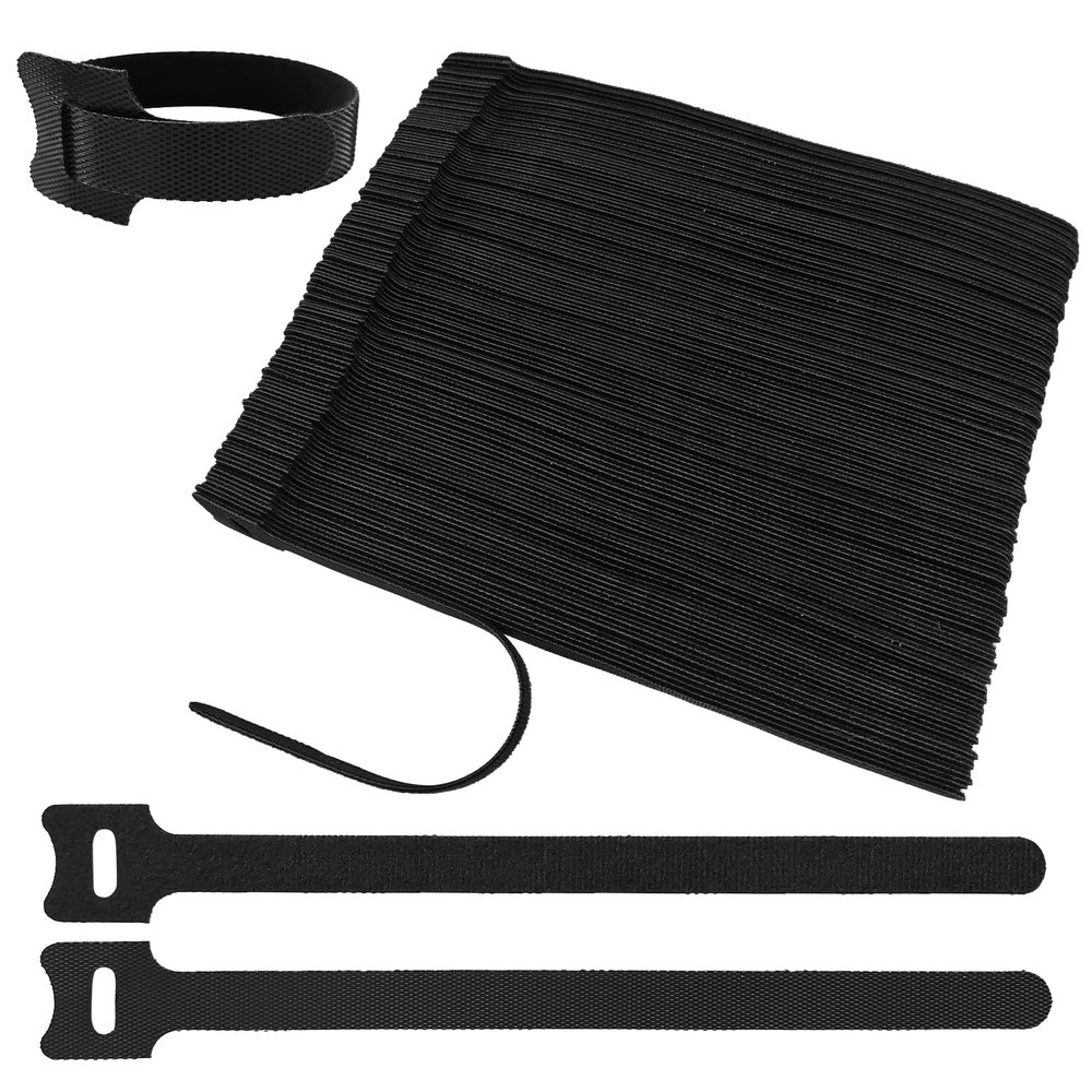 212Pcs 8in Cable Ties, Adjustable Cable Straps Wire Organizer Cord Wrap, Hook and Loop Cable Management