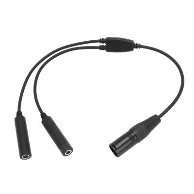 Aramox Aviation Headset Adapter, ABS Metal Construction GA to XLR with Plug and Play Design for Pilots and Aviation Professionals