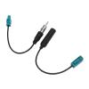 Aramox Car Antenna Adapter, Premium ABS and Copper Fakra Z to DIN Connector Cable for Enhanced AM FM Stereo Reception in Vehicles view 1