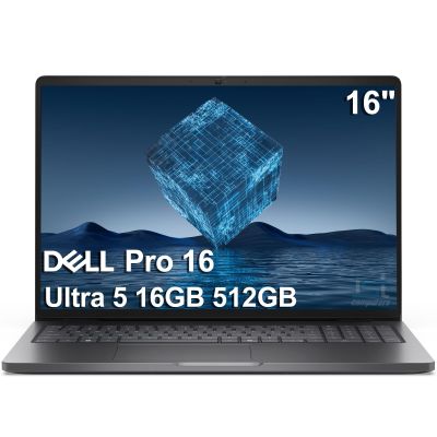 Dell Pro 16 (Next Gen Latitude 3550) Business AI PC Laptop (16" FHD+ Anti-Glare, Intel 12-Core Ultra 5 225U (> i7-1355U), 16GB DDR5 RAM, 512GB SSD) Backlit, Wi-Fi 6E, 1080p Webcam, Win 11 Pro, PC16250