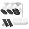 EROZ Smart Security Camera System Bundle | 1 Vigil Duo AX + 2 Opal + 1 Mini Hub | Wi-Fi 6 2K AI Cameras with Color Night Vision, Human Detection, Local Storage, IP66 Weatherproof, No Monthly Fees view 1