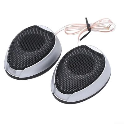 AugustknowU 1000W Car Audio Tweeter Speakers Dome Loudspeakers with ABS Metal Construction for High Frequency Range and 93dB Sensitivity, Black Silver, 2 Pack