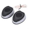 AugustknowU 1000W Car Audio Tweeter Speakers Dome Loudspeakers with ABS Metal Construction for High Frequency Range and 93dB Sensitivity, Black Silver, 2 Pack view 1
