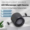 THYXGS Microscope LED Oblique Illumination Light Source, Oblique Light Source, Adjustable Angle & Brightness, White Light 3000K-6000K, Max Illumination 240 LUX view 2