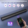 Puriom Sound Bar for Smart TV, 100W Sound Bar with Bluetooth 5.3/ARC/Opt/AUX Connect, 2-in-1 Detachable Home Soundbar, Home Theater Speaker & Bass Effect, for TV/PC/Projectors view 2