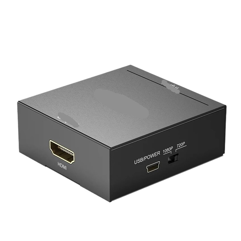 AV To HDMI Converter To RCA Video Adapter With Mini USB Power Cable For TV Box Projector Game Console To(AV to HDMI Converter)